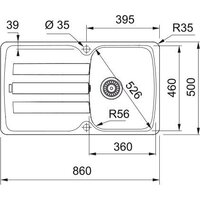 Кухонная мойка Franke Antea AZG 611-86 114.0693.551 (матовый черный) - Превью изображения №2 — Интернет-магазин ПроЗаказ