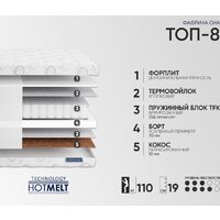 Матрас Фабрика сна Топ-8 80x160 - Превью изображения №2 — Интернет-магазин ПроЗаказ