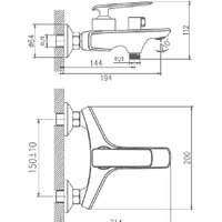 Смеситель Haiba HB60548-7 (черный) - Превью изображения №2 — Интернет-магазин ПроЗаказ