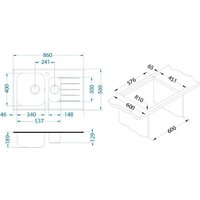 Кухонная мойка Alveus Glassix 20 1100015 - Превью изображения №4 — Интернет-магазин ПроЗаказ
