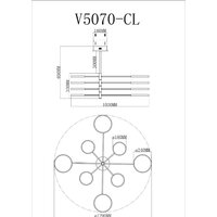 Люстра средней высоты Moderli Run V5070-CL - Превью изображения №3 — Интернет-магазин ПроЗаказ