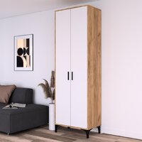 Шкаф распашной Кастанье Кантри ШК 70.2 (белый/дуб крафт) - Превью изображения №4 — Интернет-магазин ПроЗаказ