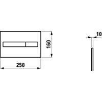 Панель смыва Laufen Installation System 8956610040001 - Превью изображения №2 — Интернет-магазин ПроЗаказ