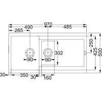 Кухонная мойка Franke Maris MRG 651-97 114.0716.348 (серый сланец) - Превью изображения №3 — Интернет-магазин ПроЗаказ