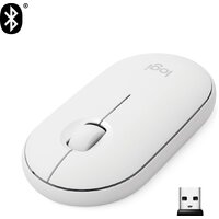 Мышь Logitech M350 Pebble (белый) - Превью изображения №2 — Интернет-магазин ПроЗаказ