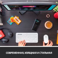 Мышь Logitech M350 Pebble (белый) - Превью изображения №3 — Интернет-магазин ПроЗаказ