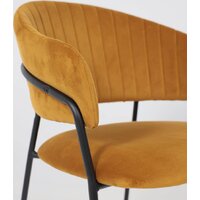 Стул с подлокотниками Алвест AV 433 (карри бархат Confetti chai tea/черный) - Превью изображения №10 — Интернет-магазин ПроЗаказ