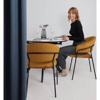 Стул с подлокотниками Алвест AV 433 (карри бархат Confetti chai tea/черный) - Превью изображения №2 — Интернет-магазин ПроЗаказ