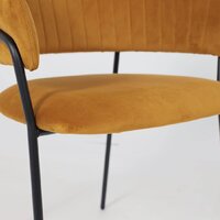 Стул с подлокотниками Алвест AV 433 (карри бархат Confetti chai tea/черный) - Превью изображения №11 — Интернет-магазин ПроЗаказ