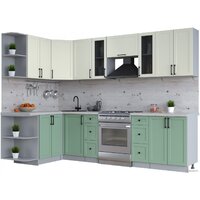 Интерлиния Тренд 1.5x2.8 левая (мята/белый/бискайская сосна)