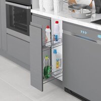 Корзина выдвижная Starax 200 S-2423-C (правое крепление, хром) - Превью изображения №2 — Интернет-магазин ПроЗаказ