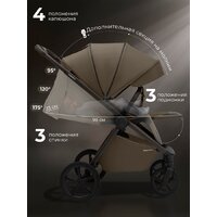 Коляска прогулочная «книга» Sweet Baby SBL Elegante D (темно-бежевый) - Превью изображения №18 — Интернет-магазин ПроЗаказ