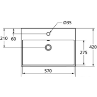 Умывальник Ideal Standard Strada K077801 60x42 - Превью изображения №5 — Интернет-магазин ПроЗаказ