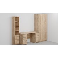 Стол Mio Tesoro Кастор 6 ящиков 151x65 2.03.06.040.3 (дуб сонома) - Превью изображения №4 — Интернет-магазин ПроЗаказ
