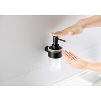 Дозатор для жидкого мыла Aquatek Лира AQ4405MB (матовый черный) - Превью изображения №3 — Интернет-магазин ПроЗаказ