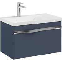  Lauter Тумба под умывальник Eva 69 (гранатовый полуматовый, ручка из матовой стали) - Превью изображения №7 — Интернет-магазин ПроЗаказ