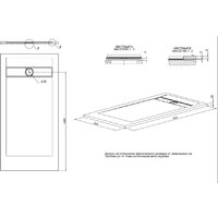 Душевой поддон Allen Brau Infinity 160x80 8.21006-AM - Превью изображения №4 — Интернет-магазин ПроЗаказ