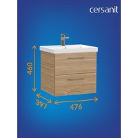  Cersanit Тумба под умывальник Lara 50 Como 50 64132 (орех) - Превью изображения №9 — Интернет-магазин ПроЗаказ