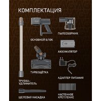 Пылесос Weissgauff V24 BLDC 400 Graphite Turbo - Превью изображения №6 — Интернет-магазин ПроЗаказ