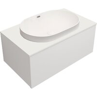  ЗОВ Тумба с умывальником Кито 100 K100LW0MWM-LDSPW6002 (белый матовый) - Превью изображения №2 — Интернет-магазин ПроЗаказ