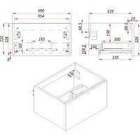  ЗОВ Тумба с умывальником Кито 100 K100LW0MWM-LDSPW6002 (белый матовый) - Превью изображения №9 — Интернет-магазин ПроЗаказ