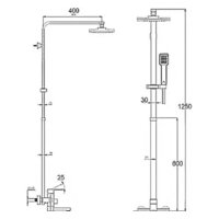 Душевая система  G.Lauf NEB16-A123 - Превью изображения №2 — Интернет-магазин ПроЗаказ