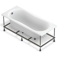Ванна Cersanit Nike 170x70 с ножками со смесителем Brasko Black однорыч. (с сифоном Prime) - Превью изображения №3 — Интернет-магазин ПроЗаказ