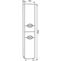  Doratiz Шкаф-пенал для ванной Афина 35 L 2712.291 (белый,напольный) - Превью изображения №9 — Интернет-магазин ПроЗаказ