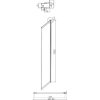 Душевая стенка Grossman Style 70x195 200.K33.05.70.21.10 (черный матовый,стекло тонированное) - Превью изображения №4 — Интернет-магазин ПроЗаказ