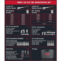 Универсальный набор инструментов Deli EDQ45100 (100 предметов) - Превью изображения №4 — Интернет-магазин ПроЗаказ