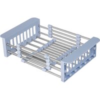 Кухонная мойка Saniteco 6550-L + Spike F9S07011 (сатин, с сифоном, дозатором и коландером) - Превью изображения №12 — Интернет-магазин ПроЗаказ