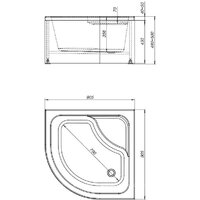 Душевой поддон Aquanet Optimal 90х90x48 293351 - Превью изображения №12 — Интернет-магазин ПроЗаказ