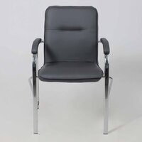 Офисный стул AksHome Samba Aks-1 (Pegasso темно-серый/подлокотники мягкие) - Превью изображения №3 — Интернет-магазин ПроЗаказ