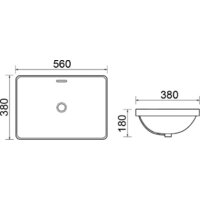 Умывальник Roxen Axel 570255 - Превью изображения №2 — Интернет-магазин ПроЗаказ