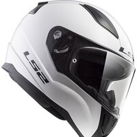 Мотошлем LS2 FF353 Rapid Kid mini Single Mono (M, белый) - Превью изображения №7 — Интернет-магазин ПроЗаказ