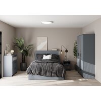 Комод Mio Tesoro Нави 3 ящика 2.15.02.020.4 (серый, со стеклом) - Превью изображения №5 — Интернет-магазин ПроЗаказ