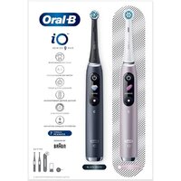 Комплект электрических зубных щеток Oral-B iO 9 DUO (черный оникс, розовый кварц) - Превью изображения №18 — Интернет-магазин ПроЗаказ