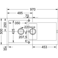 Кухонная мойка Franke Maris MRG 651-97 114.0693.531 (матовый черный) - Превью изображения №3 — Интернет-магазин ПроЗаказ