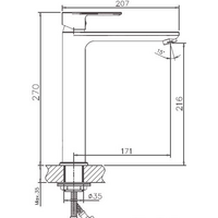 Смеситель Haiba HB11505-8 (белый/хром) - Превью изображения №2 — Интернет-магазин ПроЗаказ