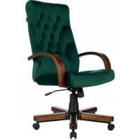 Бюрократ T-9928WALNUT Fabric (зеленый Italia Green/дерево)