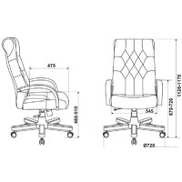 Офисное кресло Бюрократ T-9928WALNUT Fabric (зеленый Italia Green/дерево) - Превью изображения №9 — Интернет-магазин ПроЗаказ