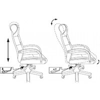Офисное кресло Бюрократ T-9928WALNUT Fabric (зеленый Italia Green/дерево) - Превью изображения №15 — Интернет-магазин ПроЗаказ