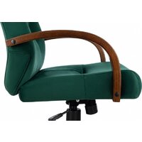 Офисное кресло Бюрократ T-9928WALNUT Fabric (зеленый Italia Green/дерево) - Превью изображения №5 — Интернет-магазин ПроЗаказ