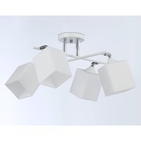 Люстра средней высоты Ambrella light TR303083/4 WH/CH/FR (белый/хром/белый матовый) - Превью изображения №3 — Интернет-магазин ПроЗаказ