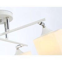 Люстра средней высоты Ambrella light TR303083/4 WH/CH/FR (белый/хром/белый матовый) - Превью изображения №4 — Интернет-магазин ПроЗаказ