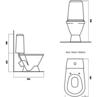 Унитаз напольный Sanita Кама Стандарт KMASACC01090211 - Превью изображения №2 — Интернет-магазин ПроЗаказ
