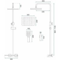 Душевая система  Rea Helix Gold REA-P6619 - Превью изображения №10 — Интернет-магазин ПроЗаказ