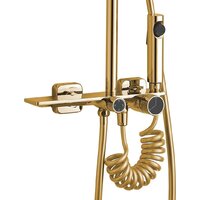 Душевая система  Rea Helix Gold REA-P6619 - Превью изображения №4 — Интернет-магазин ПроЗаказ