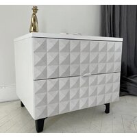 Консольный стол Shtabe Simple 7003 эко (травертин/белый/черный) - Превью изображения №7 — Интернет-магазин ПроЗаказ