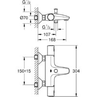 Смеситель Grohe Precision Start 345982430 - Превью изображения №3 — Интернет-магазин ПроЗаказ